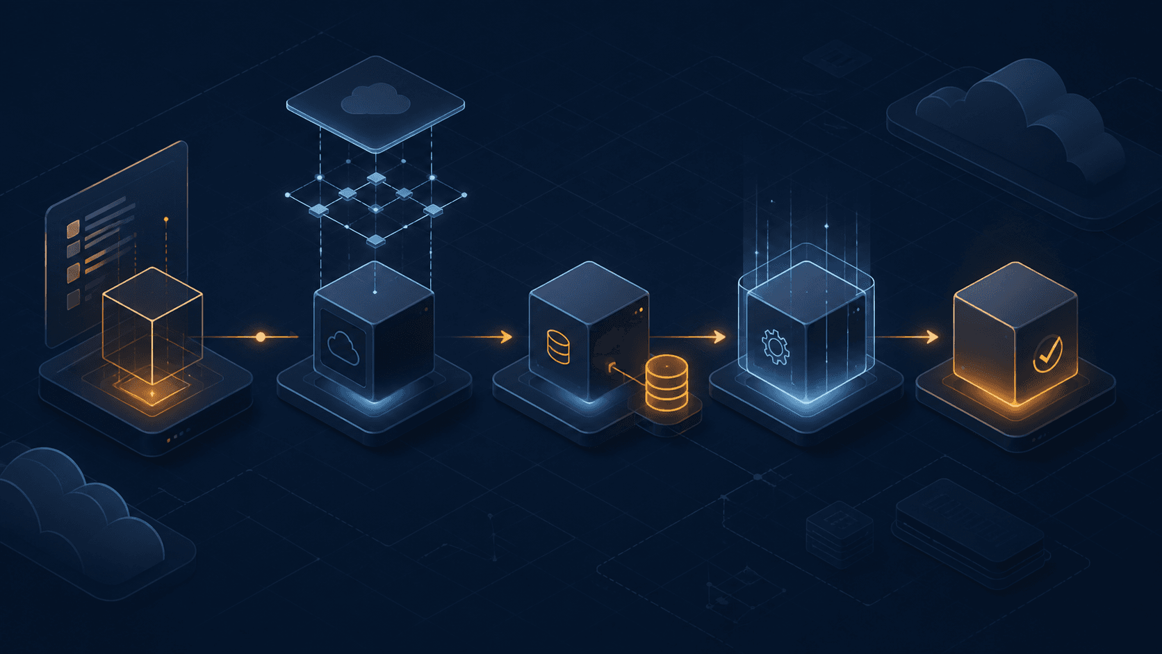 Illustrated lifecycle of an EC2 instance moving through placement, networking, storage, initialization, and health checks